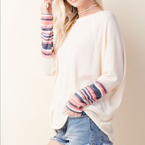 Oversized Long Sleeve Henley top